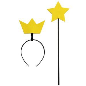 2696 Fairy Star Wand And Crown Headband Set Adult Parents